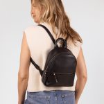 Ivy Mini Rugzak Zwart Soft Grain Leer