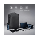 CarryQuest® Oxford Reis Heren Laptop Rugzak Waterdicht Comfortabel & Stijlvol Zwart