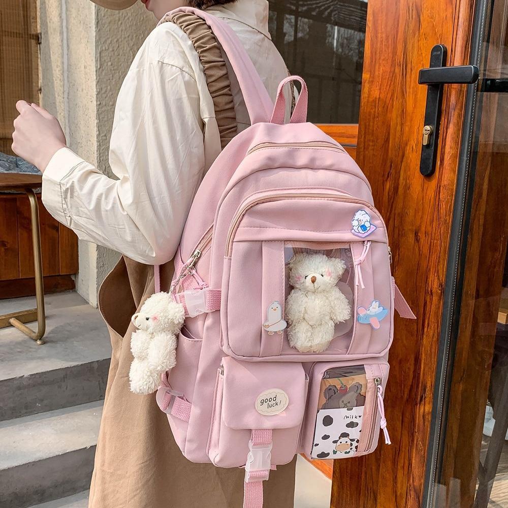 meisjes-rugtas-754fyg-1.jpg Japanse High School Meisjes Rugzak Schooltassen Voor Tienermeisjes Multi Zakken Nieuwe Kawaii Rugzak Vrouwen Harajuku Leuke Mochila kopen vanaf een prijs van 20 | Joom - Afbeelding 1