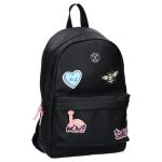 Meisjes schooltas | Rugzak meisje Patch Perfect Black StoereKindjes