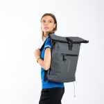 New Rebels Mart New York Rolltop Backpack Black
