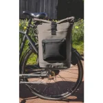 Norlander Dull Pu Waterdichte Rugzak 36l Roltop Rugzak Fietsrugzak Bruin