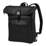 Bloomsbury Leren Rolltop 14 inch Laptop Rugtas voor Dames en Heren Houtkamp Lederwaren