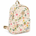 Rugzak Basics met laptopvak Leopard Glam palmtree Schoolzz