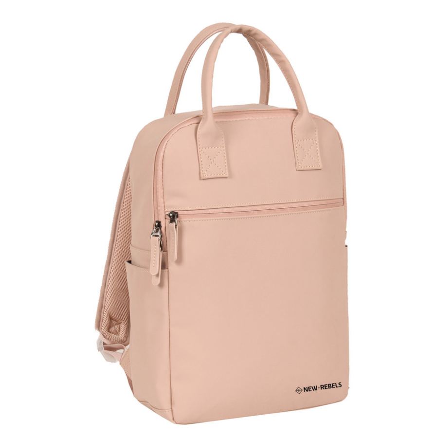 rugtas-voor-laptop-158ouk-1.jpg Roze rugzak 14 inch laptop waterproof | Stuivenga Lederwaren Delft - Afbeelding 1