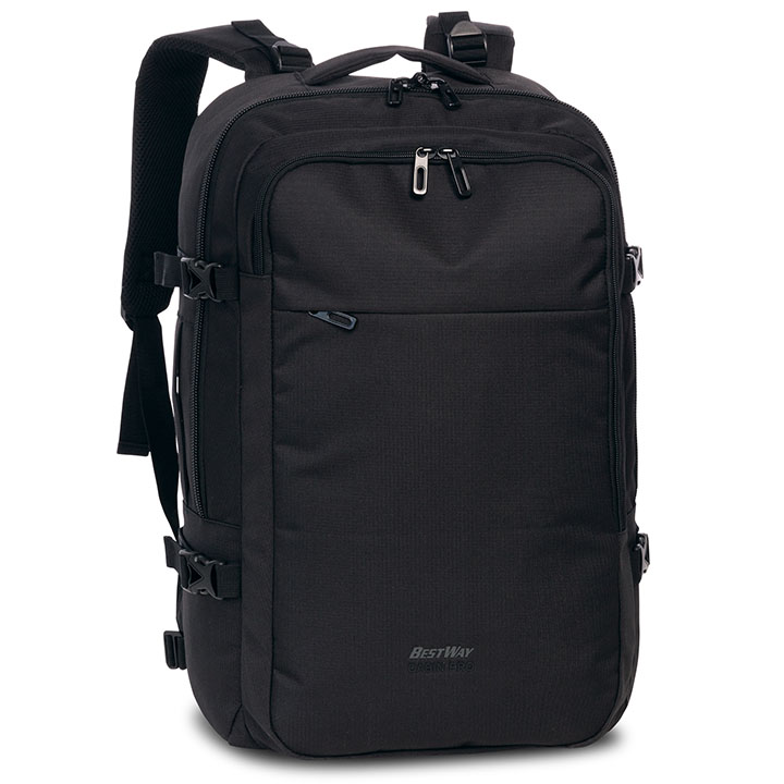 sieber22 Bestway Cabin Pro Handbagage Rugzak 15'' Zwart - Afbeelding 1