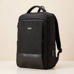 Lundholm Heren Rugtas Diep Zwart 22L | 15.6 inch Laptop Werktas